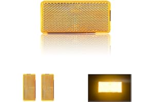 MGMSINYO Reflector 94X44mm Self Adhesive rectangle Safety Waterproof Stick on for driveway mailbox trailer
