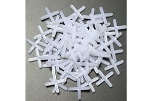 IRYNA 300PCS Tile Spacers,Decorative Tile, 2mm Tile Spacers, Plastic Cross Tile Gasket,Slab Spacers, for Tile Fixing Mat Road Mat Garden Slab Tile Leveling