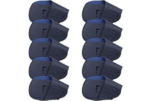 GOCHSS I Golf Iron Headcovers 10pcs PU Fit Both Right-Handed Clubs Golf Club Protector for Titleist Callaway Ping Taylormade Fit More Brands Golf Iron.