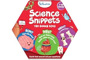 Skillmatics Flash Cards - Science Snippets The Human Body, STEM Learning Educational Toys & Learning Aids for Kids, Gifts for Boys & Girls Ages 7, 8, 9 & Up, Homeschool, Classroom & Travel Activity