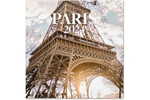 Grupo Erik Paris Wall Calendar 2024 12" x 12" | 12 Month Planner | Square Wall Calendar 2024 | Family Planner Calendar 2024 | Paris Calendar 2024 | Paris Gifts | + 4 Bonus Months