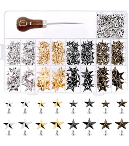 Clous de 10 Mm pour Vêtements, 200 Rivets étoiles, Clous à Griffes étoiles à 5 Branches, Sacs de Bricolage, Chapeaux, 200 Rivets étoiles 10 Mm, Accessoires de Décoration 10 Mm Clous de 10 Mm pour Vêtements, 200 Rivets étoiles, Clous à Griffes étoiles à 5 Branches, Sacs de Bricolage, Chapeaux, 200 Rivets étoiles 10 Mm, Accessoires de Décoration 10 Mm