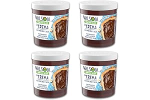Valsoia - Crema Vegetal de Avellanas, 100% Vegetal, Rica en Fibra, Sin Gluten ni Aceite de Palma, Naturalmente Sin Lactosa, También Ideal para Veganos, Vegetarianos y Celíacos, 4 Paquetes de 200g