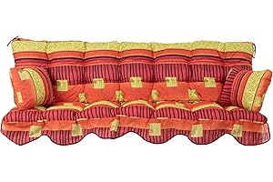Patio Cushion Set for Minorca 184 Hollywood Swing, Seat Cushion, Back Cushion, Side Cushion, Quilted