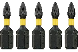 DEWALT Extreme Flextorq DT7386T wkrętak (Pz1, długość całkowita 25 mm, wysoka dokładność dopasowania, długa żywotność, do wszystkich prac wkręcanych), 5 sztuk