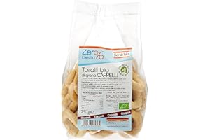ZER%LIEVITO Fior di Loto Zer%glutine, Taralli di grano duro cappelli bio, 250g