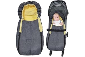 ALLILUYAA Lammfell Fußsack Kinderwagen,Universal Fusssack Winter Baby Buggy mit Reißverschluss und Einstellbarer Zugkordel,Wasserdichter Waschbar Winterfußsack für Kinderwagen Buggy,Fußsack Babyschale