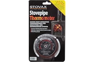 STOVAX STOVE FLUE PIPE THERMOMETER TEMPERATURE GAUGE NEW MODEL by DeBrett Fires