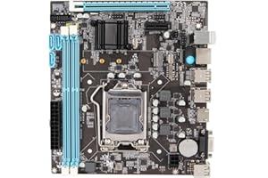 GOWENIC Placa Base de Escritorio H61 LGA 1155 Placa Base para Juegos Micro ATX Core I3, I5, I7 Pentium Celeron, Doble Canal DDR3 HDMI VGA 1000M LAN, SATA 2.0, USB, M.2 NVMe NGFF