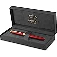 Parker Sonnet Rollerball Pen | Red Lacquer with Gold Trim | Fine Point Black Ink | Gift Box