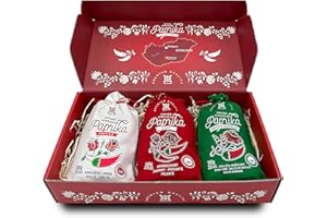 ‎HENCHER Ungarisches Paprikapulver Geschenkset (3x100g) Importiert aus Kalocsa, Ungarn, Paprika edelsüß, scharf und edelsüß geräuchert