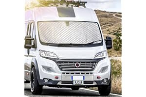 GHIBFBT Sonnenschutz Auto Frontscheibe, Technology Thermomatte Kompatibel mit FIAT Ducato Citroën Jumper 2006-2021, Sonnenschutz Frontscheibe für Warmhalten Schützen der Privatsphäre