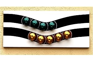 Cafedeco porte capsules nespresso compatible distributeur capacité 20 (noir blanc)