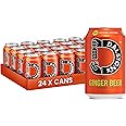 Dalston's Ginger Beer (24 x 330ml) - Real Pressed Ginger & Sparkling Water - 49 Kcal - No Added Sugar - No Artificial Sweeteners - Healthy Alternative - Low Calorie - Vegan