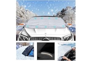 Jiltlu Auto Copertura Parabrezza Inverno Copri Parabrezza Auto Magnetico Autocopertura Parabrezza Auto Antighiaccio Contro Neve,Ghiaccio,Gelo,Sole UV Adatto la Maggior-M (145CMx115CM)