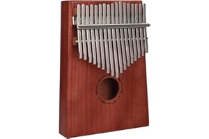 HONGXIN-SHOP Kalimba 17 Tasti Thumb Piano Marimbe Piano Strumento Musicale con Carry Bag Libro di Musica Adesivi in Scala Tuning Hammer per Music Lover e Principianti