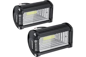 AUTOUTLET 2PCS 72W Focos de Coche Foco de Trabajo LED 12V 24V 6000LM Impermeable IP65 Off-Road Homologado para Camiones Pickup Jeep ATV UTV SUV Barco
