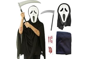 HALLOWEENMANIA 5 pcs Ghoul Costume For Boys - Halloween Costumes For Boys One Size Fits All Aged 7-12 - 2025 Trending Fancy Dress - UK Based Brand