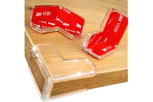 DEASANA® Paraspigoli per Bambini Trasparenti, Copertura Extra Large - Protezioni per Angoli con Biadesivo 3M VHB, Presa Ottimale per Massima Protezione del Bimbo - Copertura Doppia Spessa, 14/28 Pezzi