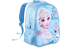 Qooloo Sac à Dos Reine des Neiges Fantaisie, Frozen Cartable pour enfants, Elsa Backpack, 32x26x15cm très approprié pour l'école, les voyages, l'école de la maternelle