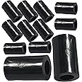M3 x 30mm Black Nylon Spacers and Standoff Washers for M3, M4, M5, M6, M8 Screws, Lengths 3mm to 30mm (Pack of 12)