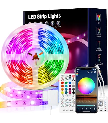 LED Universum RGB LED Streifen Set 10 M – Mit Netzteil, Controller & Fernbedienung, IP65