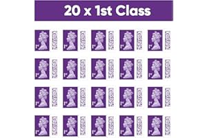 GOVLAX GROUP 1st Class Stamps - 20 Pack UK Letter Postage Stamps with Barcode - First Class