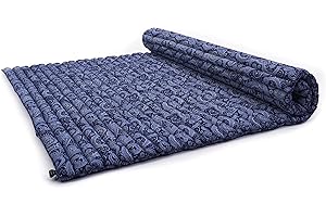 LEEWADEE Colchon Plegable – Futon para Dormir, Esterilla Fitness Gruesa, Mattress de Kapok