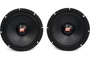 Hertz SV 165 Neo 1 par SPL-mellanregisterhögtalare 16,5 cm 400 W toppeffekt | 6,5 tum, 150 W RMS, 4 ohm, 97 dB, neodymmagnet N38H, vatten- och UV-tålig kon, passar Harley-Davidson, för utomhusbruk