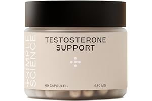 Simple Science Testosterone Support | Lab Tested | Eight Science-Backed Ingredients Including Fenugreek, Ashwagandha, Boron and D Aspartic Acid | 60 Capsules | Made in The UK