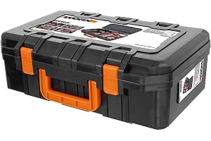 WORX Wa0071 Walizka na Narzędzia z Wytrzymałego Tworzywa Sztucznego do Bezpiecznego Przechowywania Wszystkich Narzędzi i Akcesoriów