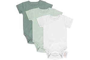 LALOONA BABY BEDDING LaLoona Body Kurzarm 3er Pack - Set Baby Kurzarmbodys aus Baumwolle, ÖkoTex Standard 100 geprüft
