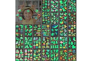 JOYEASE Tatuaż dla chłopców i dziewczynek, 30 świecących tatuaży przyjazne dla skóry, pomysł na prezent szkolny, prezenty urodzinowe, prezenty i gadżety, małe upominki