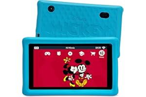 Pebble Gear Disney Kids Tablet 7 Pouces Mickey et Ses Amis Tablet pour Enfants avec Coque adaptée aux Enfants, contrôle Parental, Filtre de lumière Bleue, 500+ Jeux, apps, e-Books, Wi-FI, 16 GB