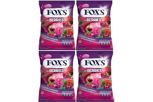 Fox's Crystal Clear Berries Candy (90Gms- Pack Of 4), Fruit