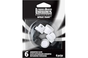 Liquitex Professional Spray Paint Nozzles - Assorted, Pack of 6, pink