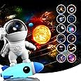 Azonee Astronaut Star Space Projector Galaxy Night Light, Planetarium Light Galaxy Projector, 4K Replaceable 13 HD Galaxy Discs, Timed Starry Nebula Ceiling Projection Lamp Bedroom Decor Aesthetics