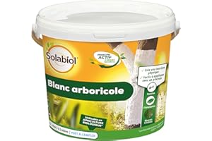 Solabiol Protection des Arbres Blanc Arboricole - Seau 3L - Barrière Physique Contre Les parasites, des Champignons, mousses - 6 à 9 Arbres SOBLANC3