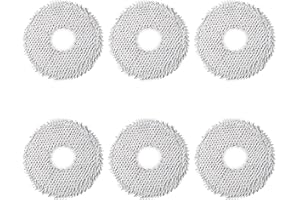 Rrochio Chiffon Mop pour Dreame X40 Ultra, 6 Accessoires pour Aspirateur Dreame L20 L40 Ultra L10 Prime Ultra L10s Ultra Pro Gen 2 Plus X30 Ultra, Serpillière d'aspirateur Réutilisables