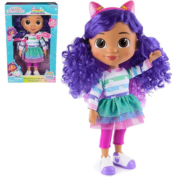 Felpa Con Cappuccio Gabby's Dollhouse Per Bambine | Felpa Viola Cotone Morbida Con Stampa Personaggi - Foto 10