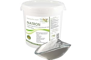 ‎NATURA PRO VITA Natron Lebensmittelqualität reines Natronpulver E500ii Kochen Backen Kosmetik Körperpflege Diät Zahnpflege Putzen Wäsche aluminiumfrei vegan 5kg