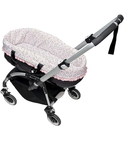Housse Sur Mesure Pour Nacelle Cybex Priam – Rembourrée + Drap De Dessus, Bambule Blanc – Confort Ultra Doux Pour Bébé
