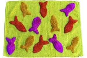 ‎MSV MSV 140507 Teppich, Baumwolle, Motiv Fisch, 70 x 50 x 0,1 cm