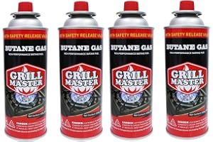 Grill Master Butane Gas Canister 4 x 227 g