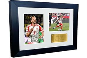 KITBAGS & LOCKERS Cadre photo dédicacé Harry Kane Bayern Munich 30,5 x 20,3 cm A4