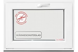 HOMMLER Fenêtre basculante 40 x 70 cm triple vitrage – Toutes les tailles Fenêtre en plastique avec profil 76 mm – Fenêtre de cave l x H : 400 x 700 mm Parfait pour fenêtre abri de jardin, fenêtre de garage