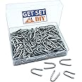 GET SET DIY Galvanised U Nails Netting Staples 200g (Approx 195pcs) 20mm - Fence Staples Ideal for Chicken Wire, Wire Mesh Fencing, Garden Mesh, Mesh Wire and More in a Handy Plastic Case