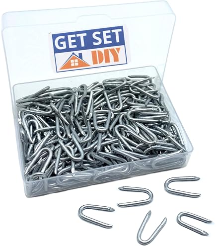 Galvanized U Nails / Fencing Staples - 15mm, 20mm, 25mm, 30mm Sizes For Netting & Wire