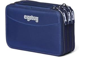 ergobag Maxi Mäppchen Set 40-Teilig, Lyra Bunt- und Filzstifte, Kleingeld Fach, Lineal, Schere