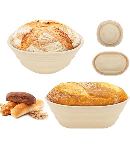 Webake Mini-Banneton-Körbe Aus Silikon – 6 Stück, Rund, 12,7cm, Hitzebeständig Für Sauerteig & Mehr